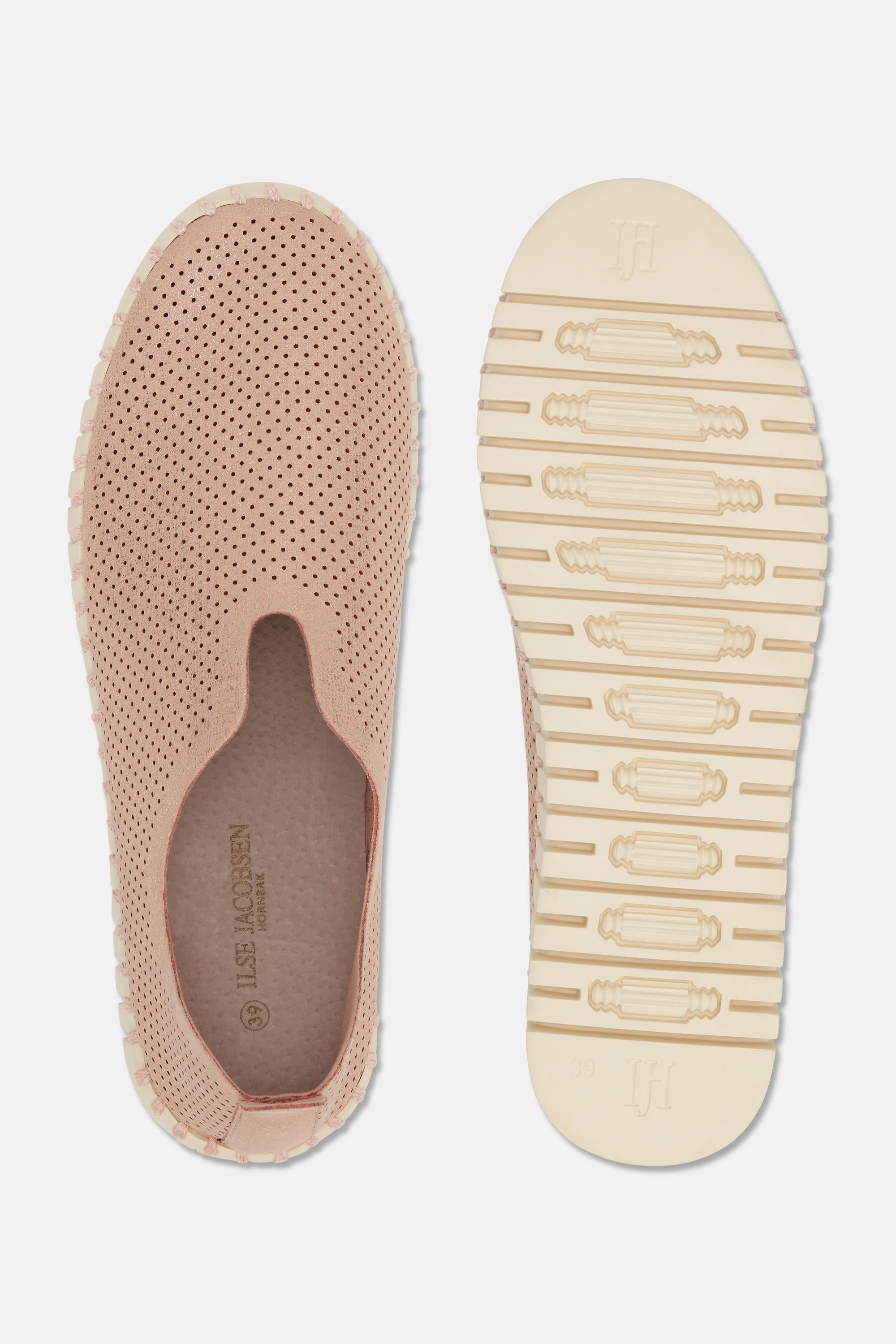 Tulip Zapatos con Plataforma Brillo - Adobe Rose Pearled Ivory